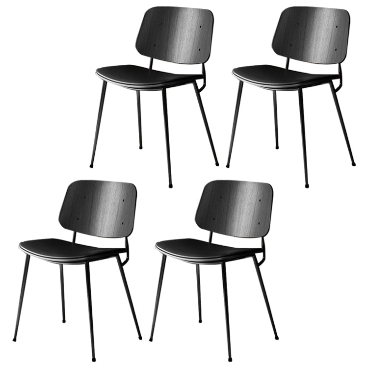 Industrial Upholstered Dining Side Chairs Open Back Dining Side Chairs