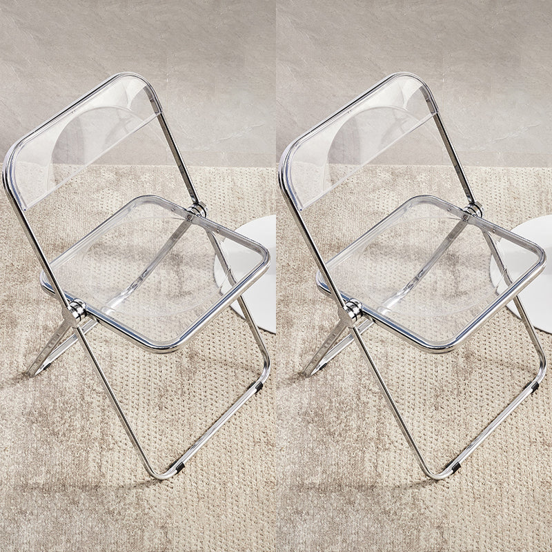 Industrial -Stil Seiten ohne Armless Stühle klappt Plastik offener Essneitenstuhl offener Rücken