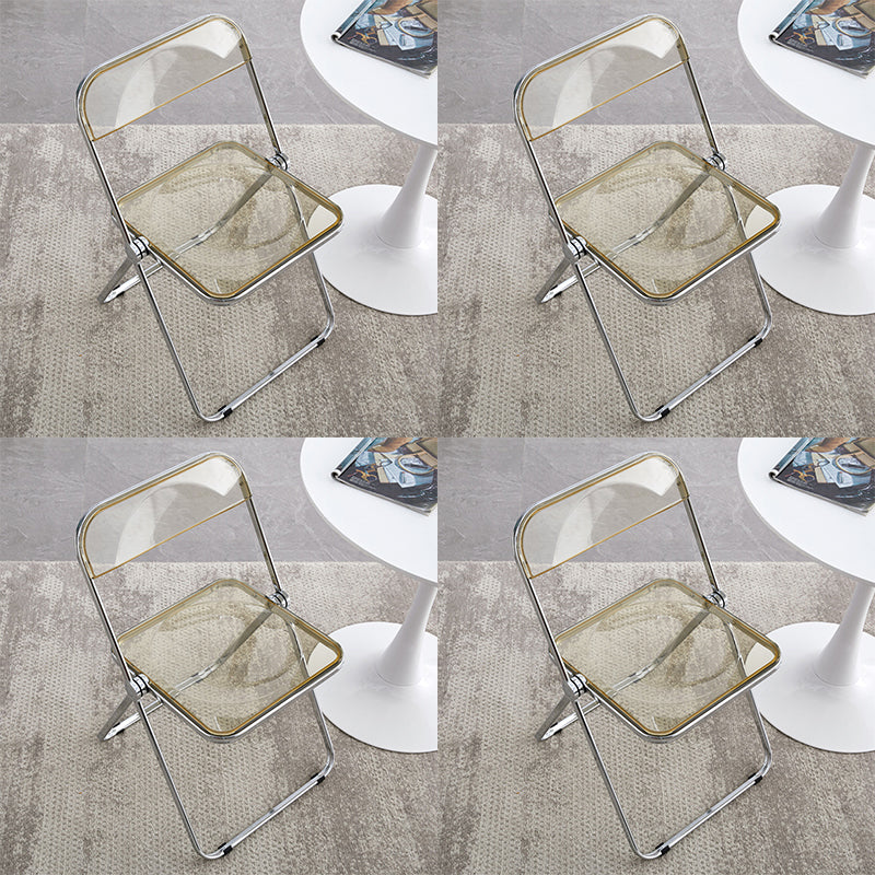 Industrial -Stil Seiten ohne Armless Stühle klappt Plastik offener Essneitenstuhl offener Rücken