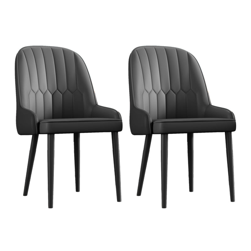 Ensemble de chaises en métal de style scandinave, chaises Parsons pour salle à manger et cuisine