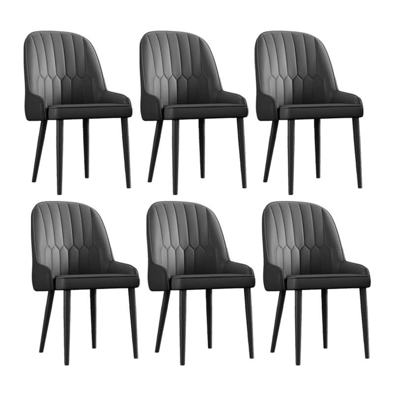 Ensemble de chaises en métal de style scandinave, chaises Parsons pour salle à manger et cuisine