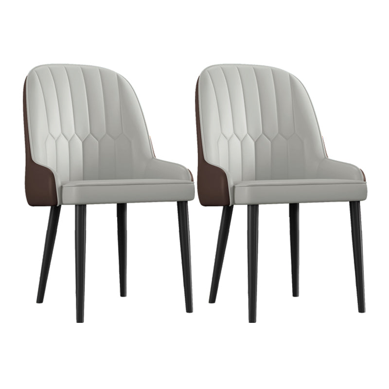 Ensemble de chaises en métal de style scandinave, chaises Parsons pour salle à manger et cuisine