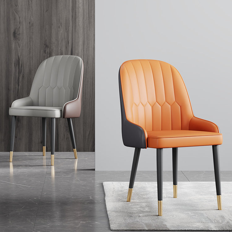 Ensemble de chaises en métal de style scandinave, chaises Parsons pour salle à manger et cuisine