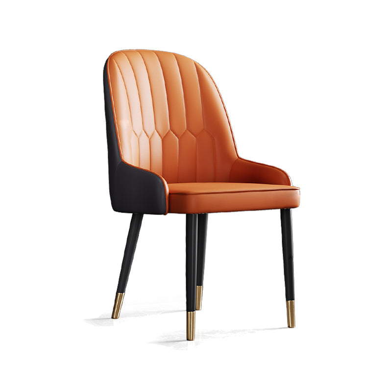 Ensemble de chaises en métal de style scandinave, chaises Parsons pour salle à manger et cuisine