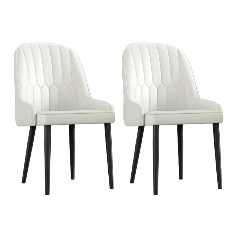 Ensemble de chaises en métal de style scandinave, chaises Parsons pour salle à manger et cuisine