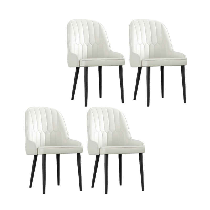Ensemble de chaises en métal de style scandinave, chaises Parsons pour salle à manger et cuisine