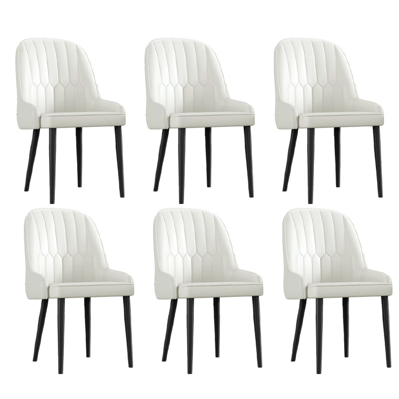 Ensemble de chaises en métal de style scandinave, chaises Parsons pour salle à manger et cuisine