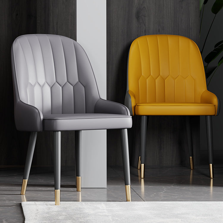 Ensemble de chaises en métal de style scandinave, chaises Parsons pour salle à manger et cuisine