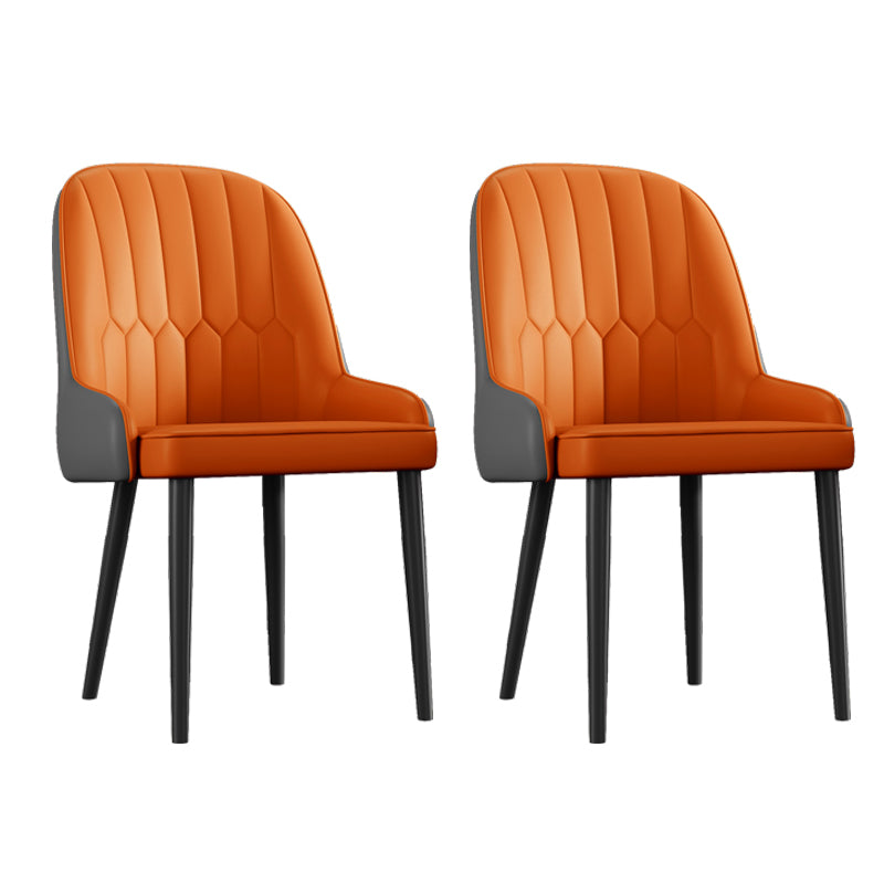 Ensemble de chaises en métal de style scandinave, chaises Parsons pour salle à manger et cuisine