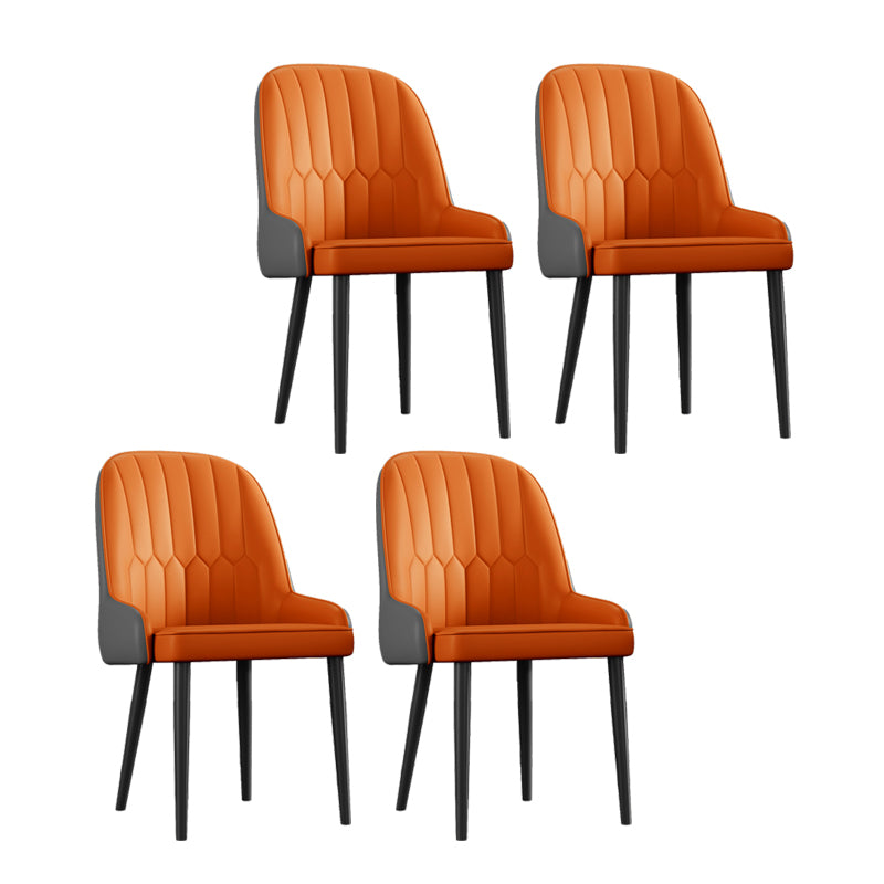 Ensemble de chaises en métal de style scandinave, chaises Parsons pour salle à manger et cuisine