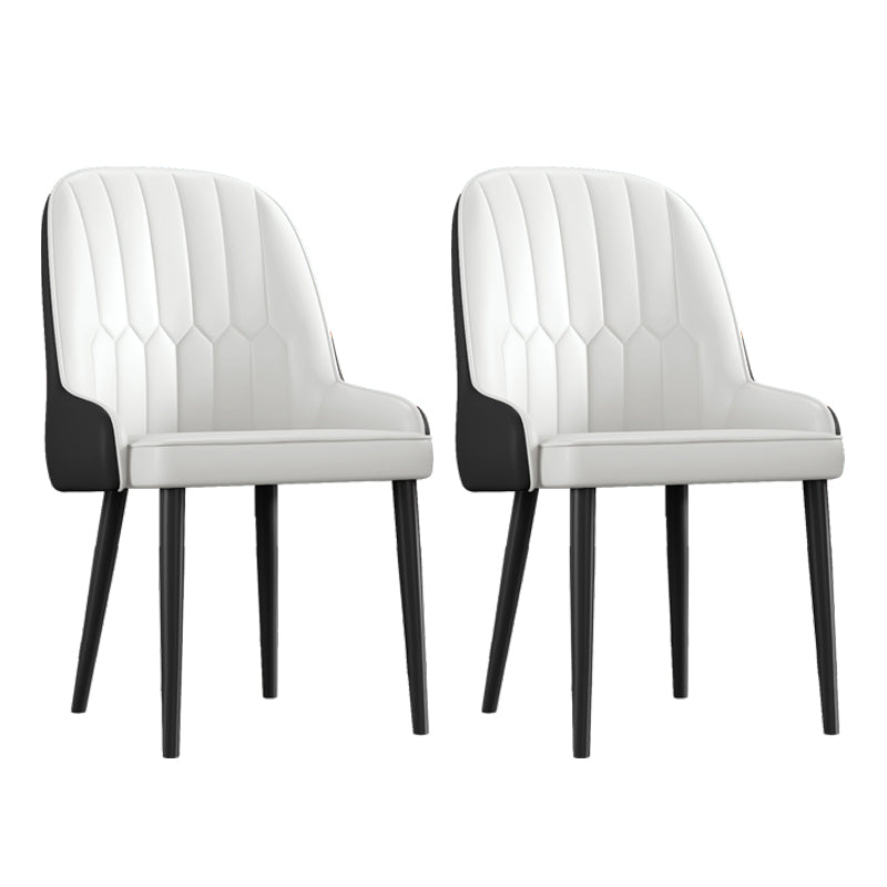 Ensemble de chaises en métal de style scandinave, chaises Parsons pour salle à manger et cuisine