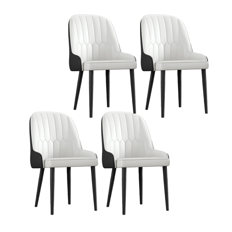Ensemble de chaises en métal de style scandinave, chaises Parsons pour salle à manger et cuisine