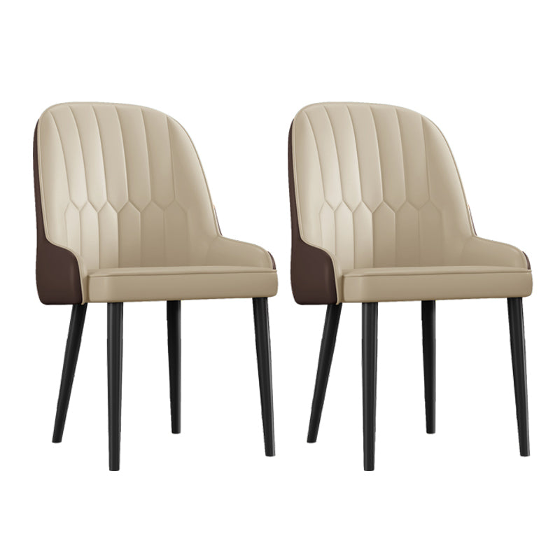 Ensemble de chaises en métal de style scandinave, chaises Parsons pour salle à manger et cuisine