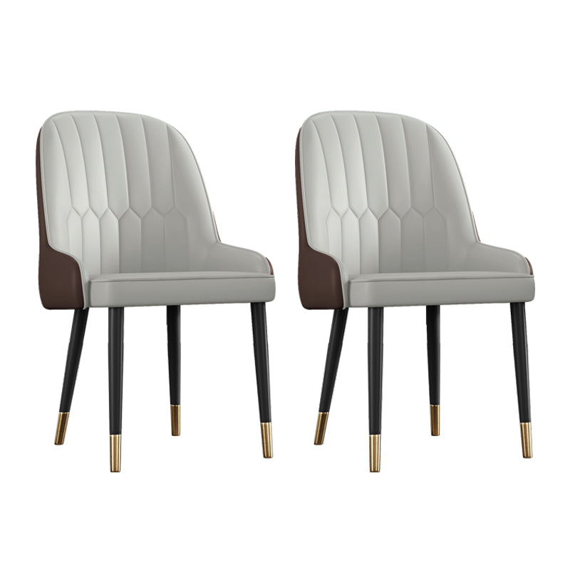 Ensemble de chaises en métal de style scandinave, chaises Parsons pour salle à manger et cuisine