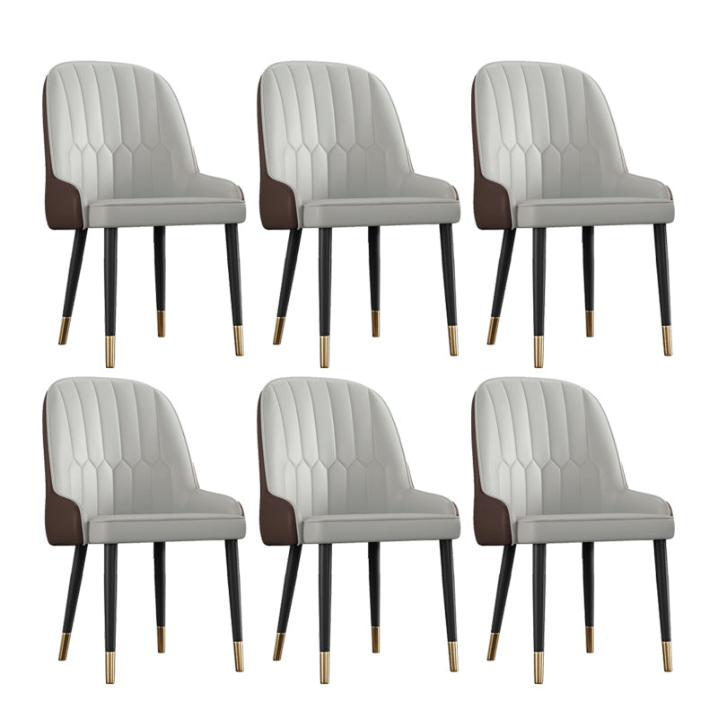 Ensemble de chaises en métal de style scandinave, chaises Parsons pour salle à manger et cuisine