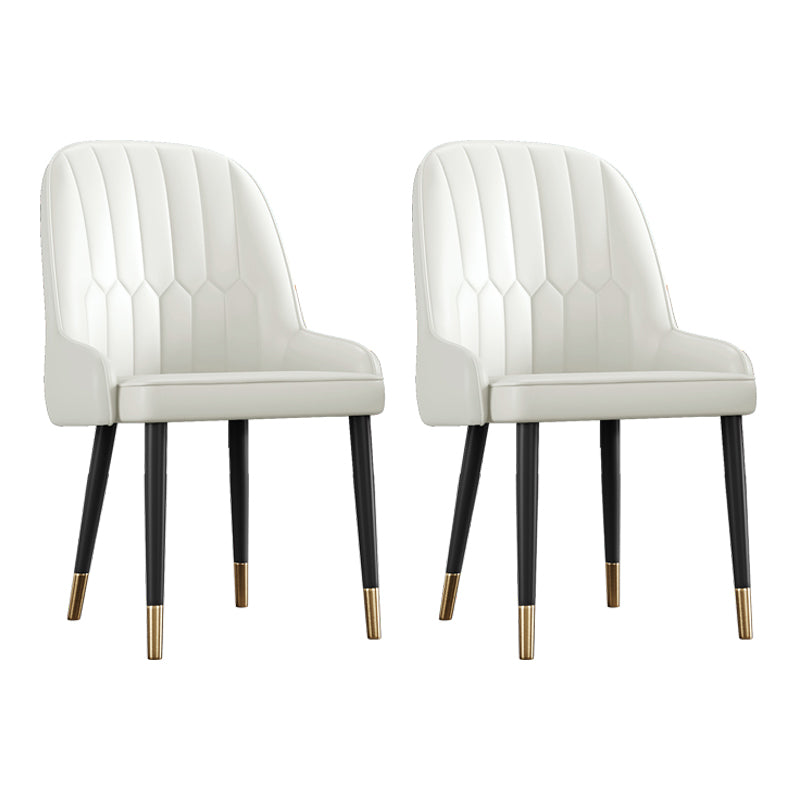 Ensemble de chaises en métal de style scandinave, chaises Parsons pour salle à manger et cuisine