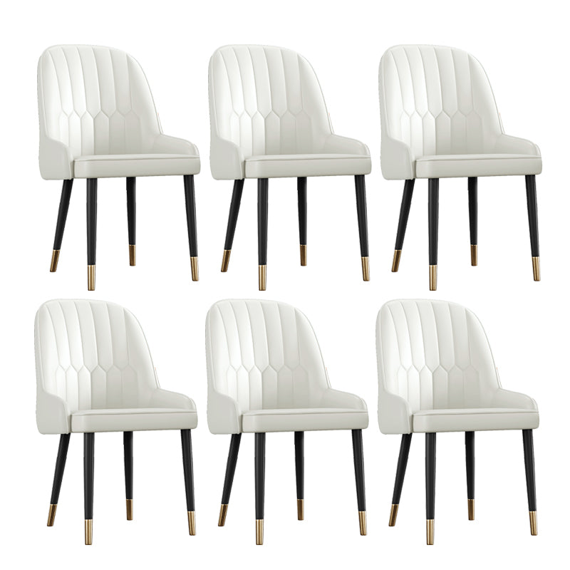 Ensemble de chaises en métal de style scandinave, chaises Parsons pour salle à manger et cuisine