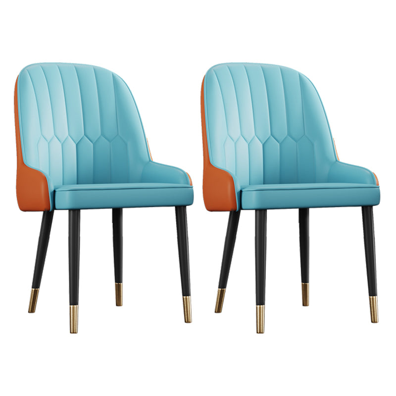 Ensemble de chaises en métal de style scandinave, chaises Parsons pour salle à manger et cuisine