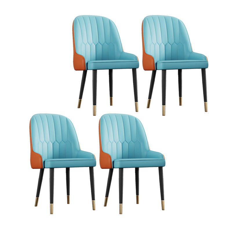 Ensemble de chaises en métal de style scandinave, chaises Parsons pour salle à manger et cuisine