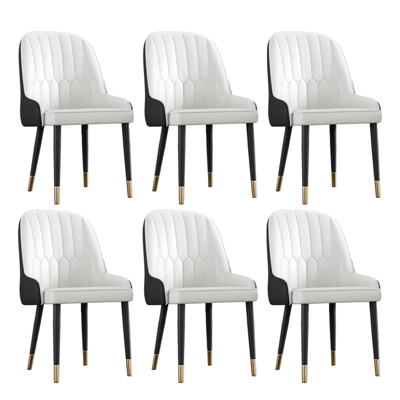 Ensemble de chaises en métal de style scandinave, chaises Parsons pour salle à manger et cuisine