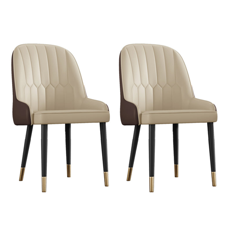 Ensemble de chaises en métal de style scandinave, chaises Parsons pour salle à manger et cuisine