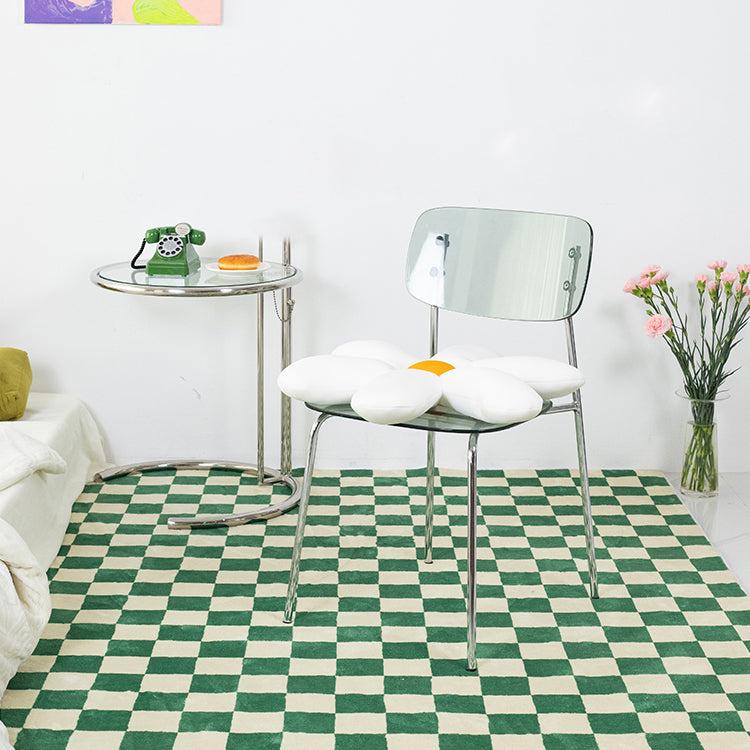 Chaises de salle à manger en métal de style nordique chaise sans bras en plastique pour restaurant