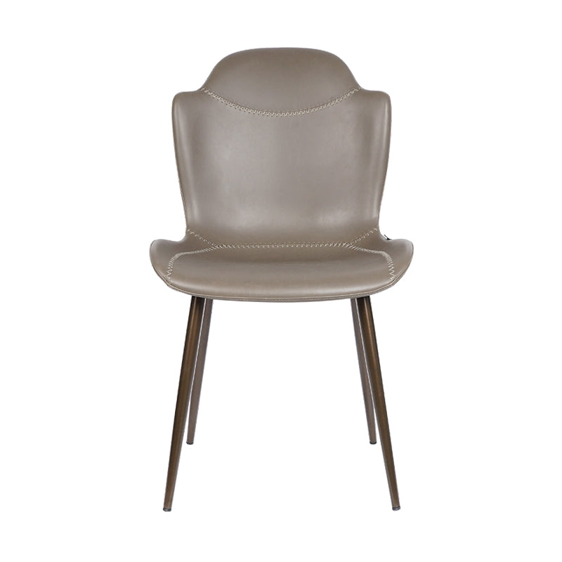 Chaises de bras de salle à manger en cuir moderne