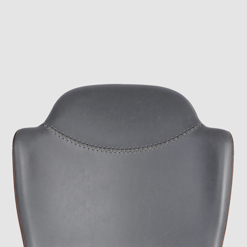 Chaises de bras de salle à manger en cuir moderne
