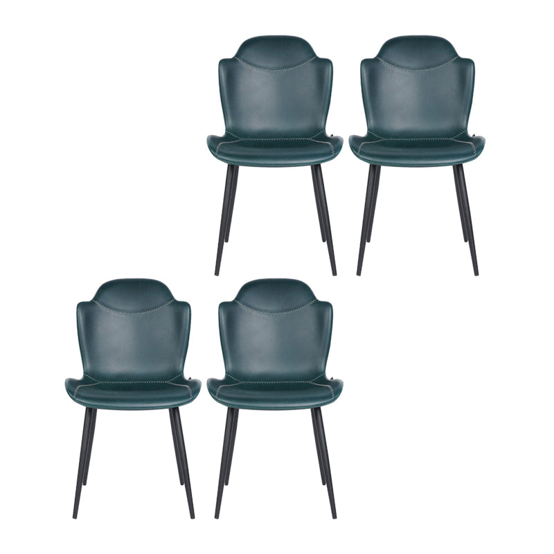 Chaises de bras de salle à manger en cuir moderne
