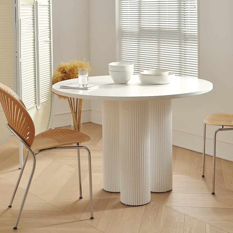 Round Dining Site Table Simple Style Solid Wood Table,35.4"L x 35.4"W x 29.5"H