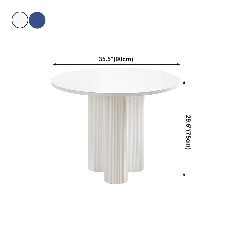 Round Dining Site Table Simple Style Solid Wood Table,35.4"L x 35.4"W x 29.5"H