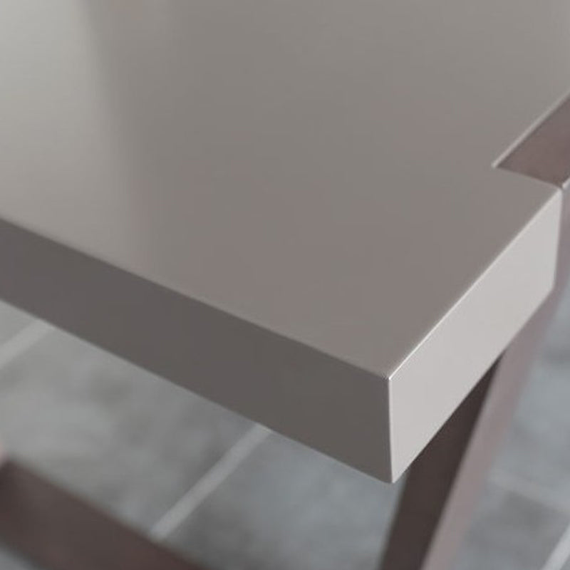 Solid Wood Contemporary Rectangle Table Wood Top Table with Sled Base
