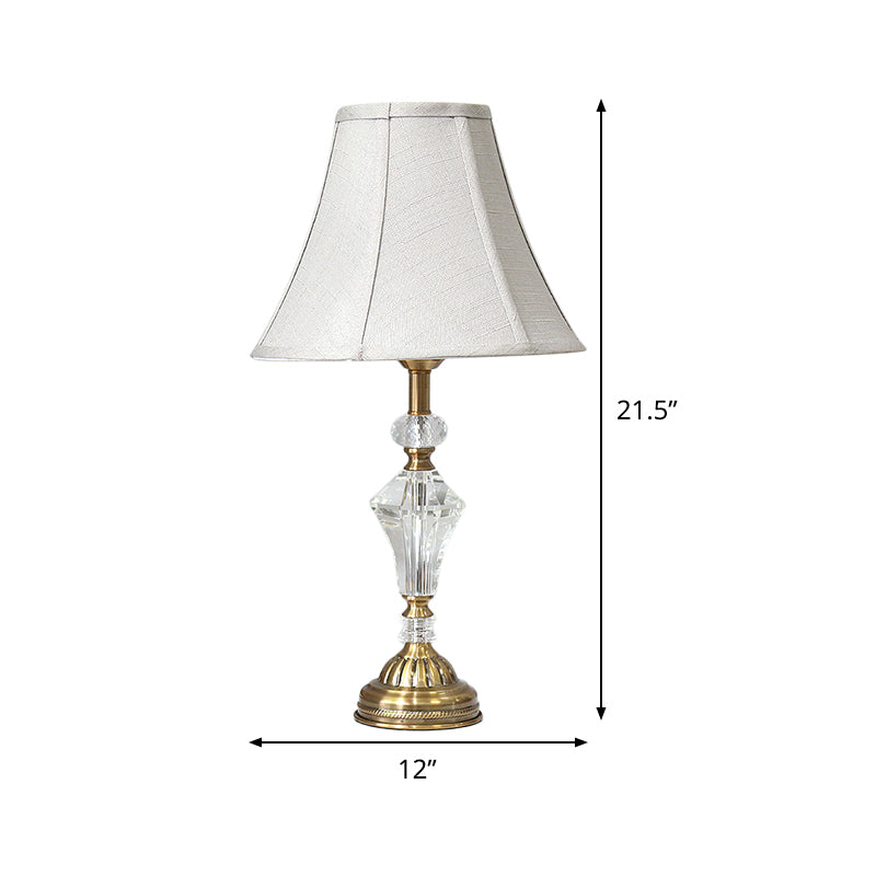 Large étude d'étude de la lampe moderniste tissu 1 livre de lecture de tête Lumière en blanc pour l'étude