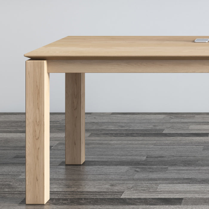 Mesa de madera de pino rectangular para la mesa de comedor moderna del restaurante con 4 patas de la naturaleza