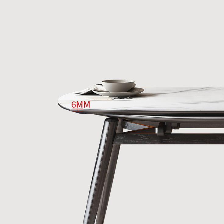 Ronde eettafel eigentijdse stijl drop blad eettafel met 4-voet