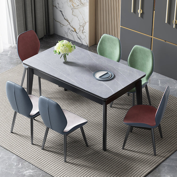 Midcentury stijl eetkamer collectie steen 4 poten indoor eetgelegen tabel