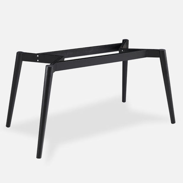 Sintered Stone Dining Table Simplicity Style 4 Legs Carbon Steel Base Rectangle Table for Home