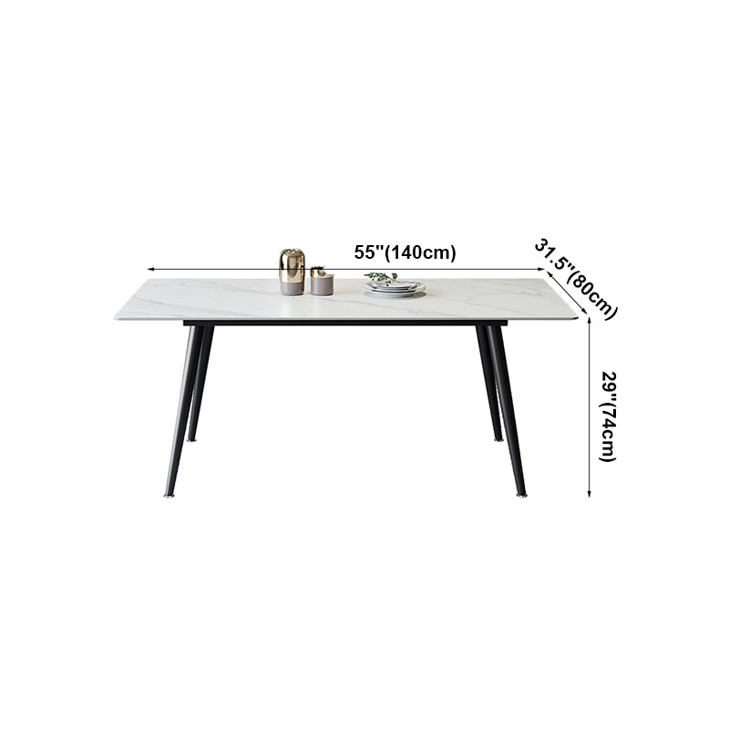 Rectangle Dining Site Table Simplicity Style Dining Room Collection with 4-foot