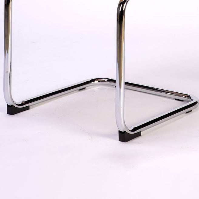Silla lateral contemporánea de metal de ratán, silla lateral de comedor sin brazos con respaldo abierto