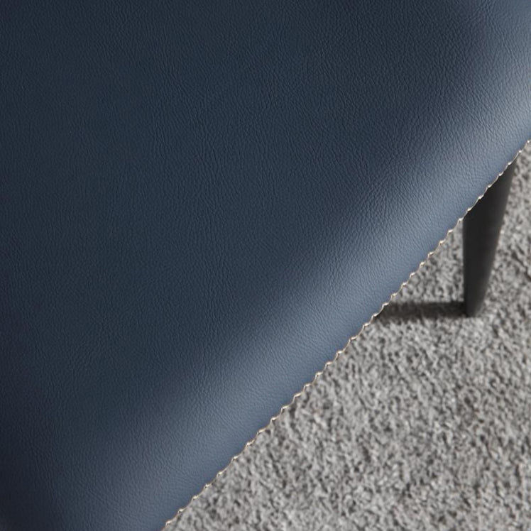 Silla sin brazos de comedor de metal contemporáneo, silla Wingback Parsons para uso doméstico