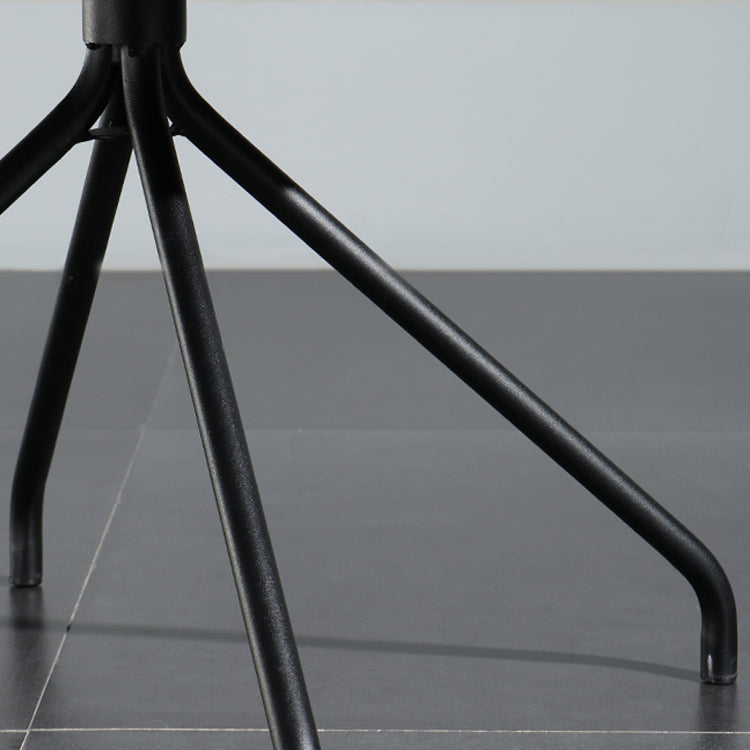 Silla de comedor de estilo moderno, silla Parsons lateral de metal con brazo para cocina