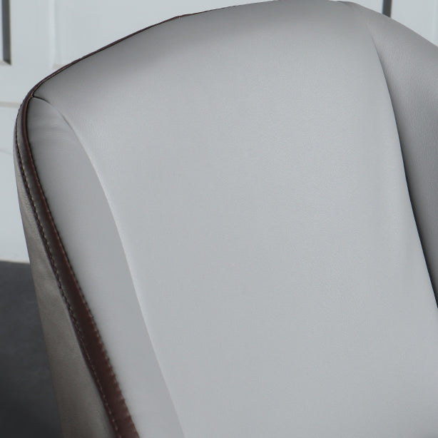 Silla de comedor de estilo moderno, silla Parsons lateral de metal con brazo para cocina