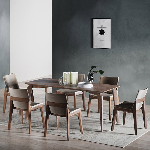 Silla lateral tapizada restaurante contemporáneo Silla de comedor con respaldo sólido