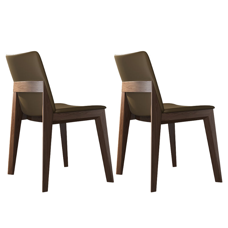 Silla lateral tapizada restaurante contemporáneo Silla de comedor con respaldo sólido