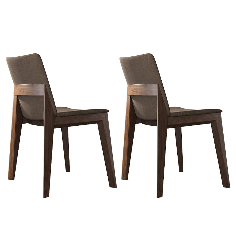 Silla lateral tapizada restaurante contemporáneo Silla de comedor con respaldo sólido