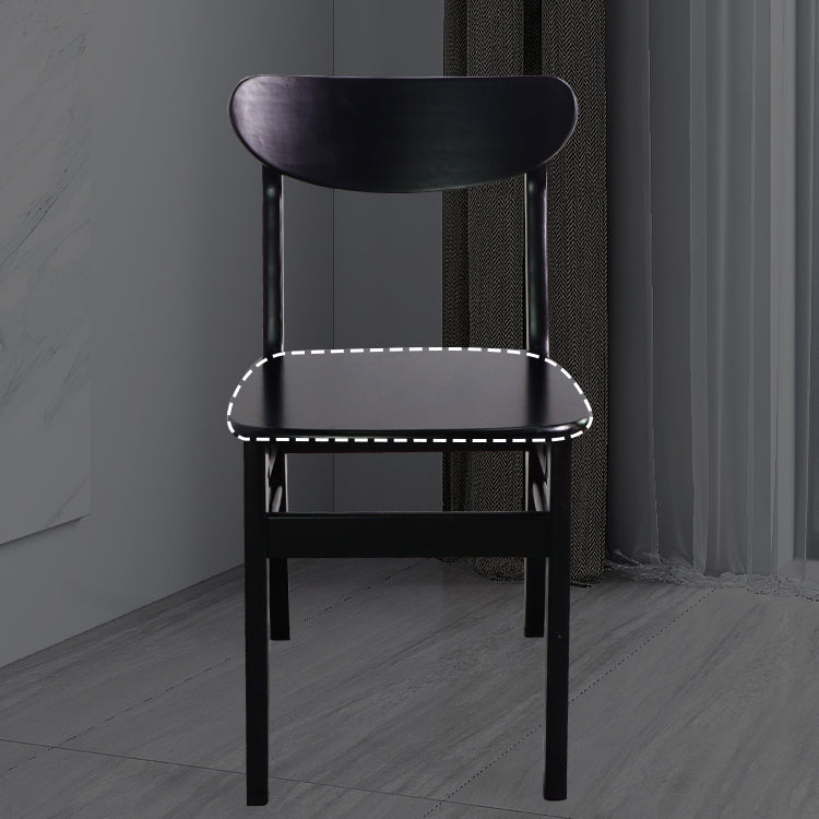 Silla auxiliar de comedor tapizada escandinava Silla de comedor con respaldo abierto