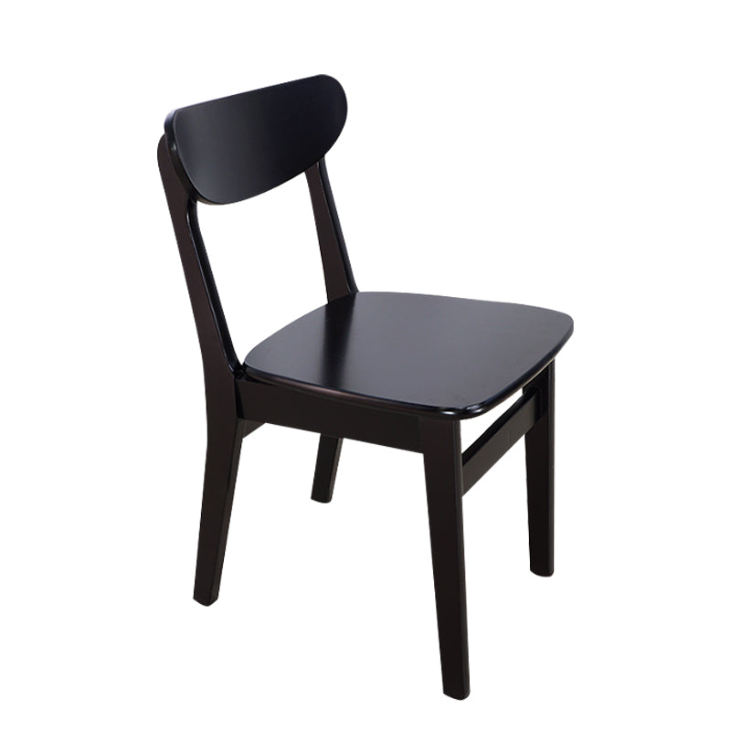 Silla auxiliar de comedor tapizada escandinava Silla de comedor con respaldo abierto