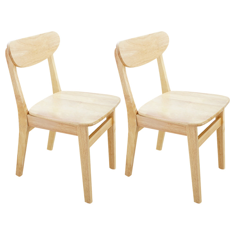 Scandinavian Upholstered Dining Side Chair Open Back Dining Chair
