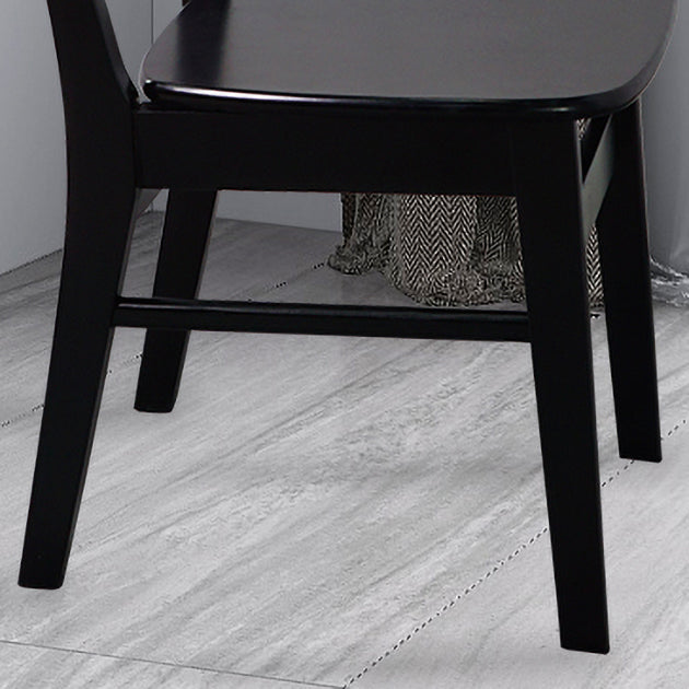 Silla auxiliar de comedor tapizada escandinava Silla de comedor con respaldo abierto