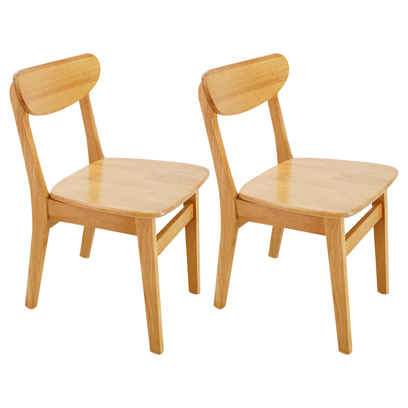 Scandinavian Upholstered Dining Side Chair Open Back Dining Chair